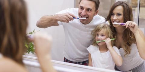 Family brushing Teeth